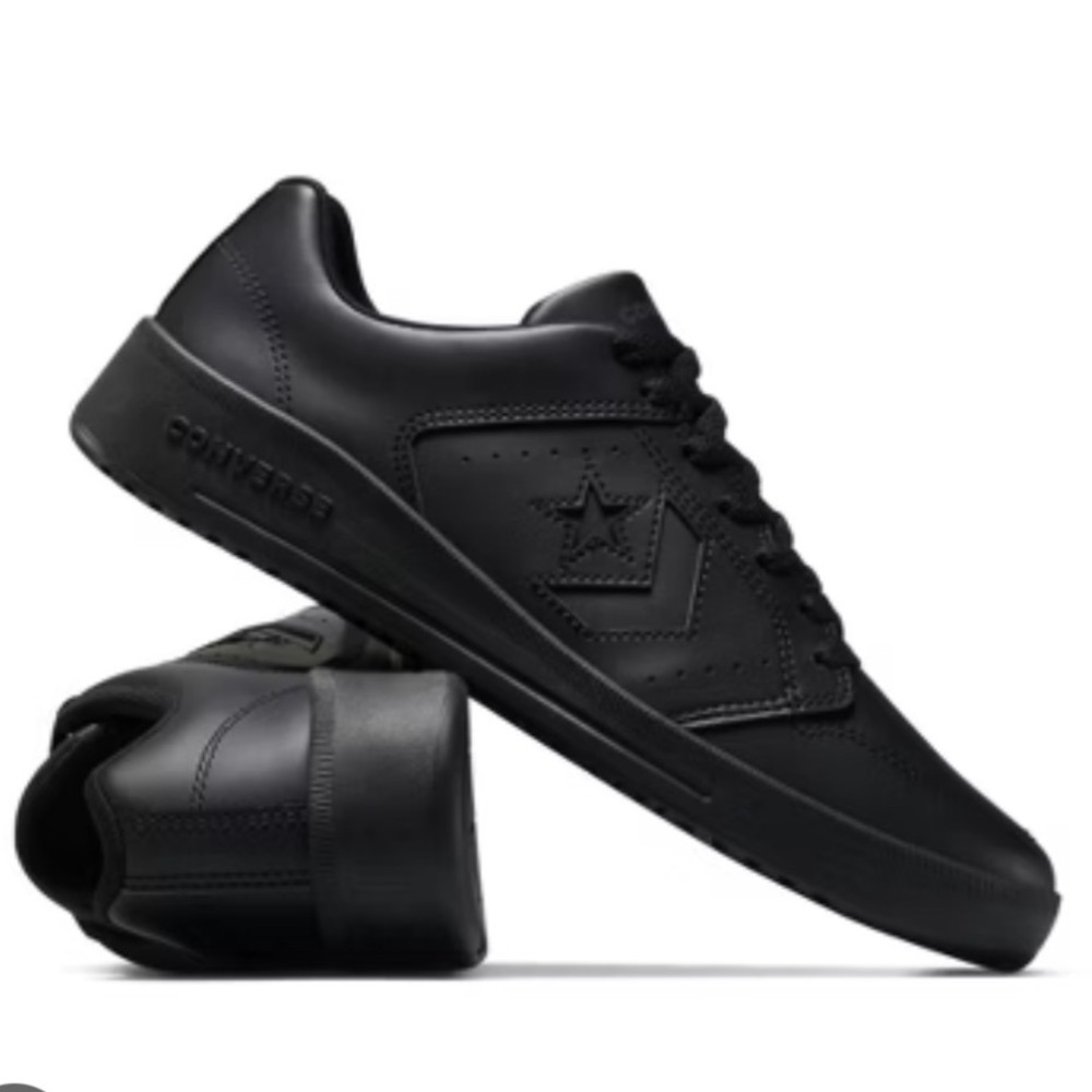 Converse Kids Adult Day One Court‎ Classic Sneakers Black Lace Up Low Top Sz 5.5